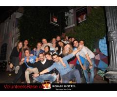 Work in a top rated partyhostel in Santiago!