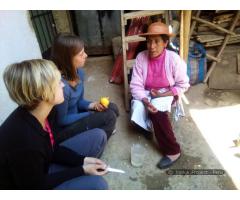 Volunteering in plastic arts, acting, dance, language and music with native children in Peru