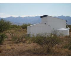 Pearce, Arizona- construction of a zero carbon emissions Eco cabin at Savanna Hermitage