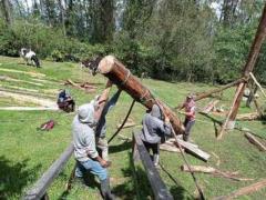 Construction, Agriculture, and Animal Care in a Natural Setting