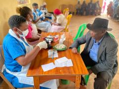 Volunteers for the community outreach of older persons in Luweero Uganda