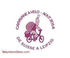 Join a cycling caravane, going from Geneva to Leipzig!